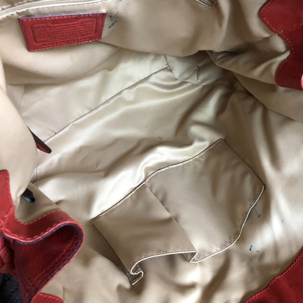 Coach Tote Bag Poppy Color Like New - Picture 8 of 8